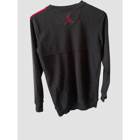 Air Jordan Sweatshirt Boys Large Black Graphic Jumpman Crewneck Pullover - Picture 4 of 5
